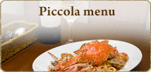 pasta piccola menu